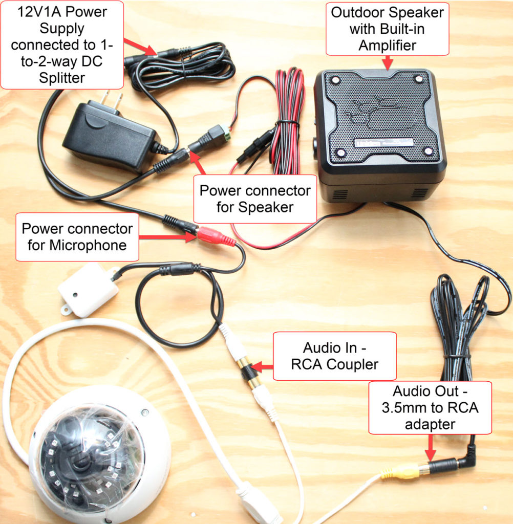 audio security camera